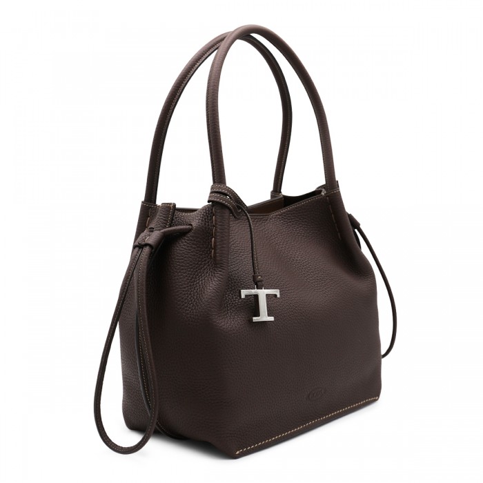 DARK BROWN LEATHER TOTES 2