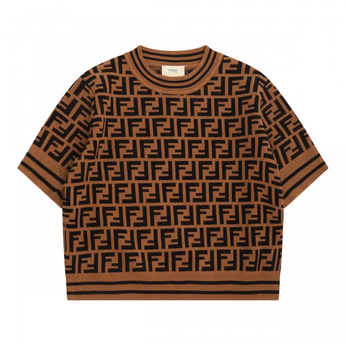 BROWN VISCOSE KNITWEAR