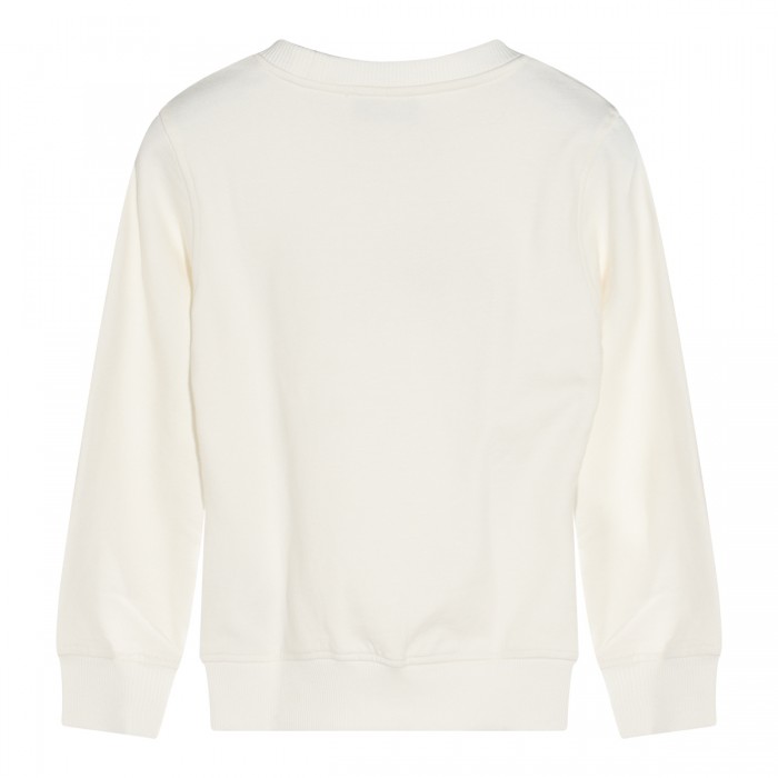 WHITE COTTON SWETSHIRT 2