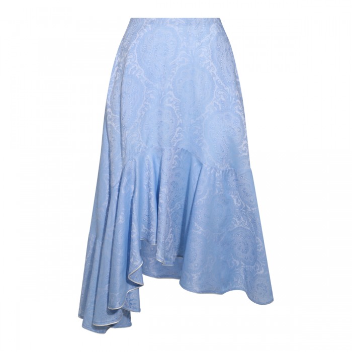 LIGHT BLUE COTTON SKIRT