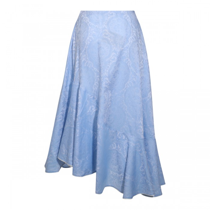 LIGHT BLUE COTTON SKIRT 2