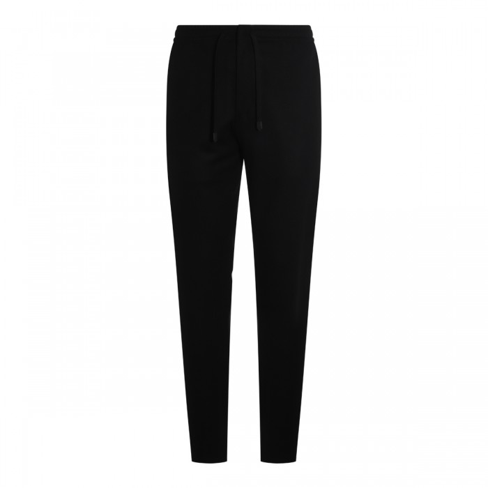 BLACK WOOL PANTS