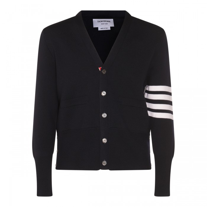 NAVY BLUE WOOL KNITWEAR