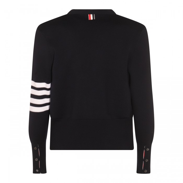 NAVY BLUE WOOL KNITWEAR 2