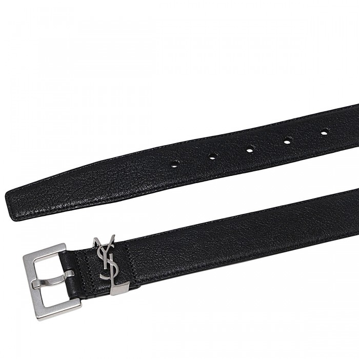 BLACK LEATHER BELT 2