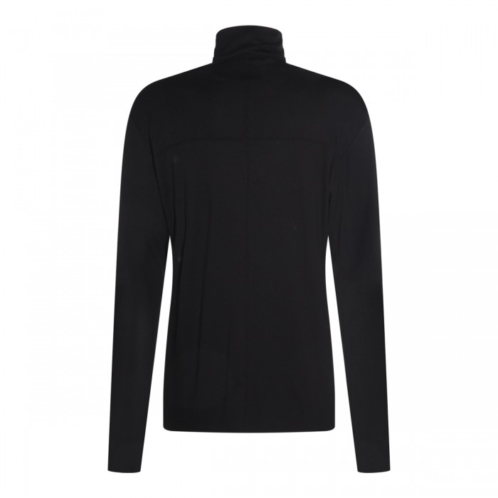 BLACK VISCOSE T-SHIRT 2