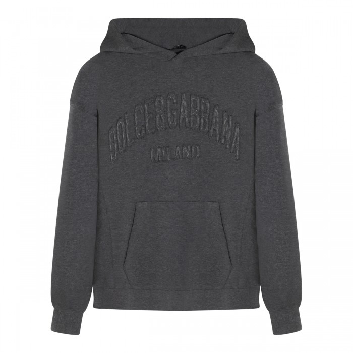 GREY COTTON SWEATSHIRT