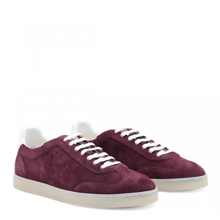 DARK RED LEATHER SNEAKERS 2