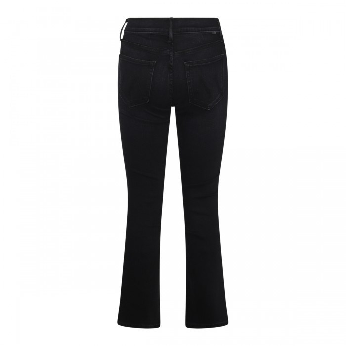BLACK COTTON DENIM JEANS 2