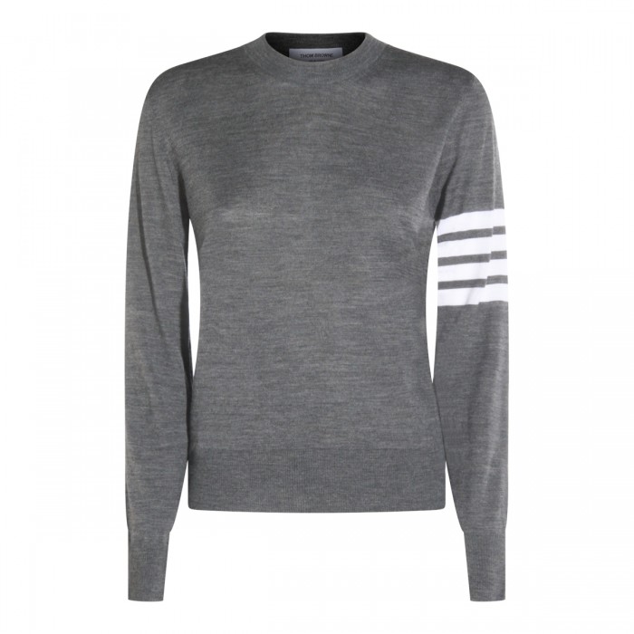 GREY WOOL KNITWEAR