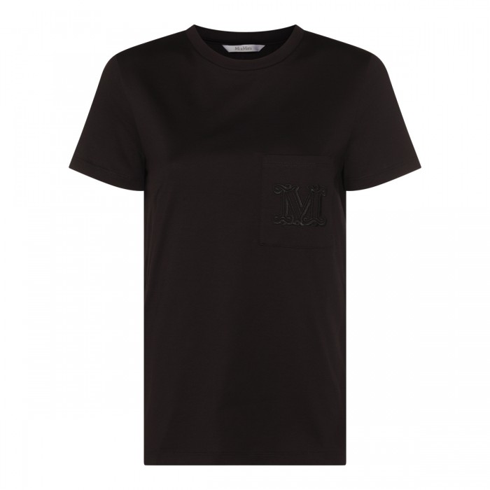 BLACK COTTON T-SHIRT