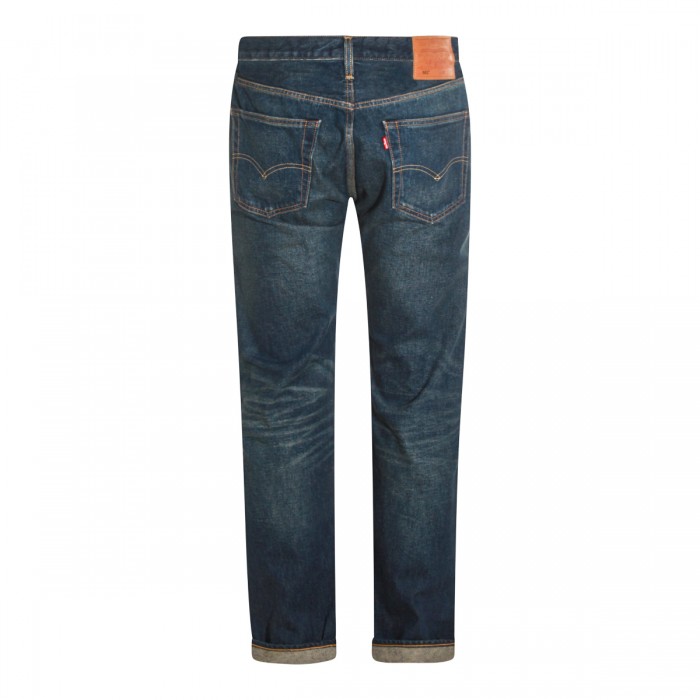 DARK BLUE COTTON DENIM 501... 2
