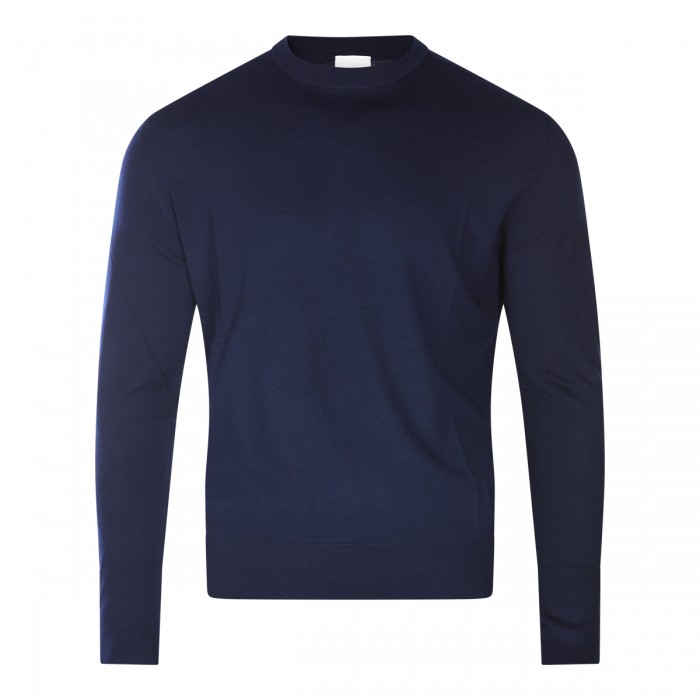 BLUE WOOL KNITWEAR