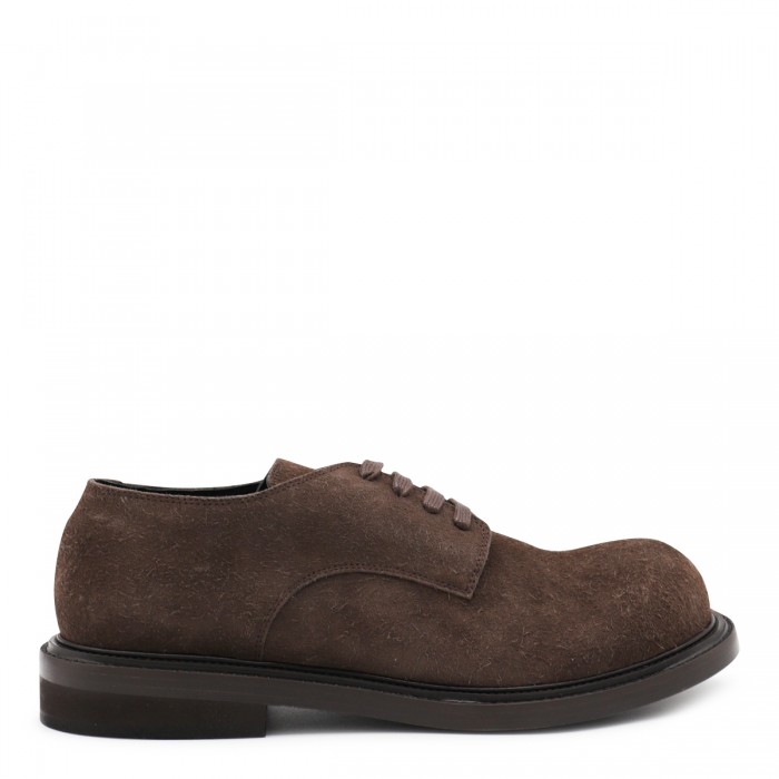 BROWN LEATHER LACE UP SHOES
