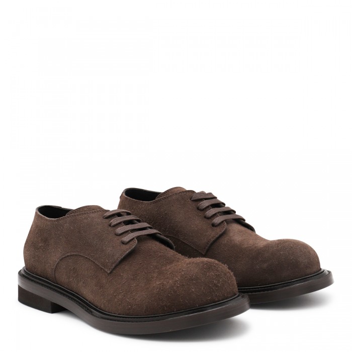 BROWN LEATHER LACE UP SHOES 2