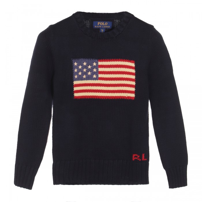 NAVY WOOL KNITWEAR