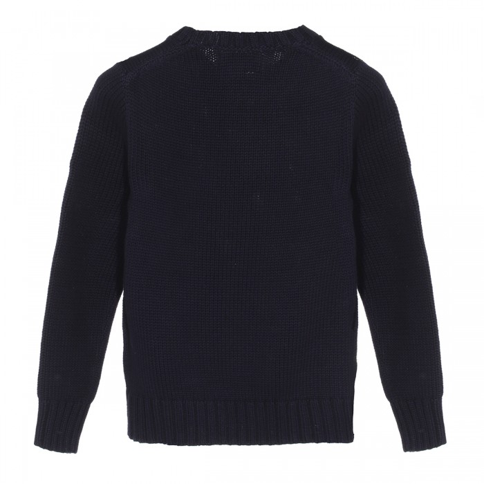 NAVY WOOL KNITWEAR 2
