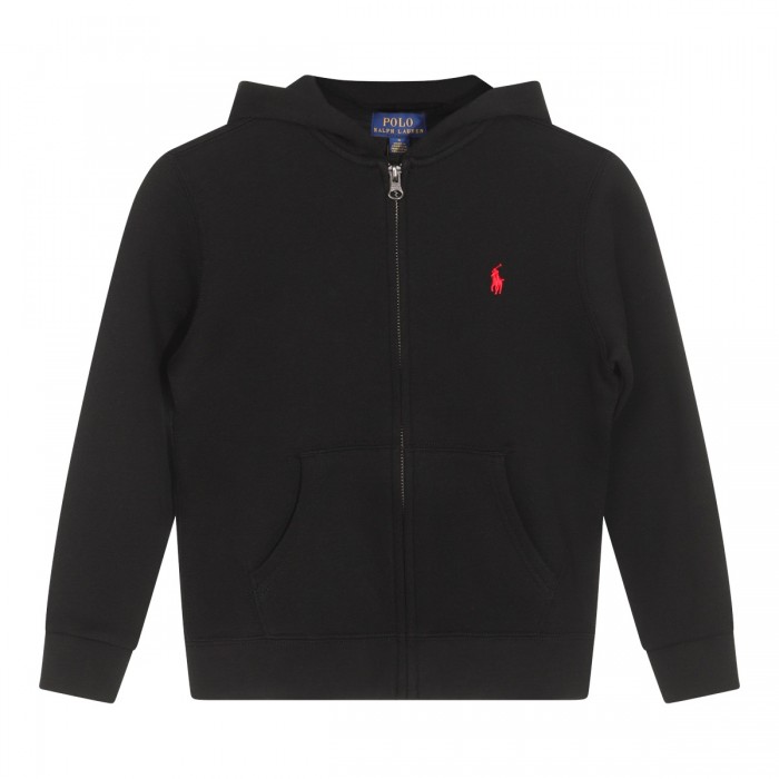 BLACK COTTON SWEATSHIRT