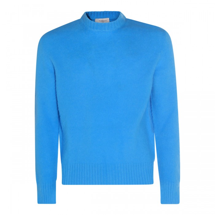 LIGHT BLUE WOOL KNITWEAR