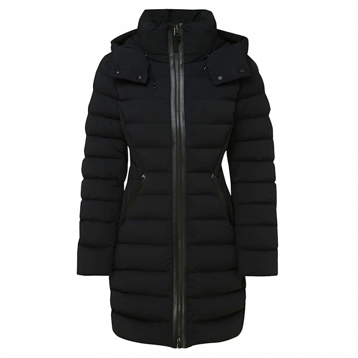 BLACK NYLON DOWN JACKET
