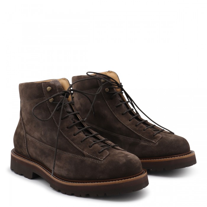 DARK BROWN LEATHER BOOTS 2