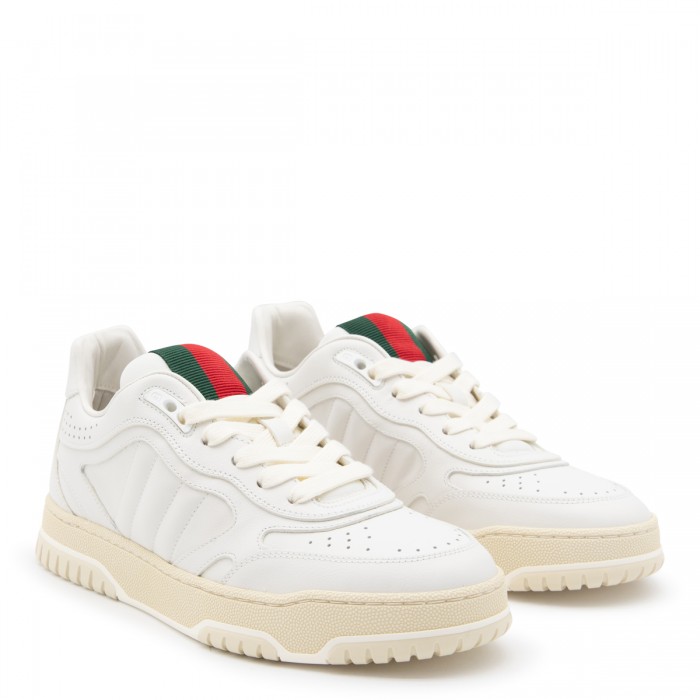 WHITE LEATHER REWEB SNEAKERS 2