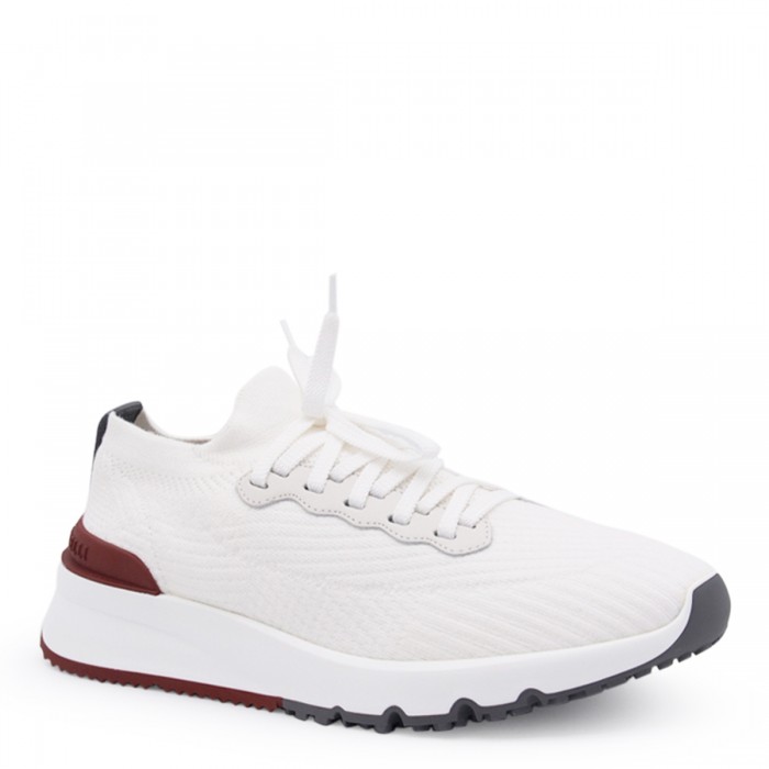 WHITE KNIT SNEAKERS 2