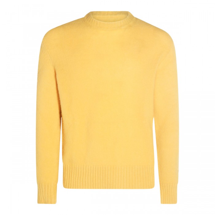 YELLOW WOOL KNITWEAR