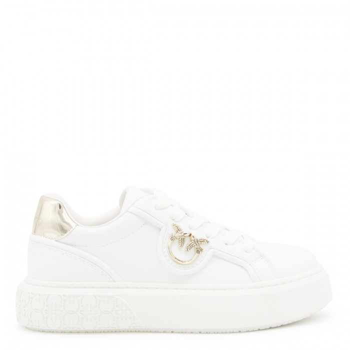 WHITE AND GOLD SNEAKERS