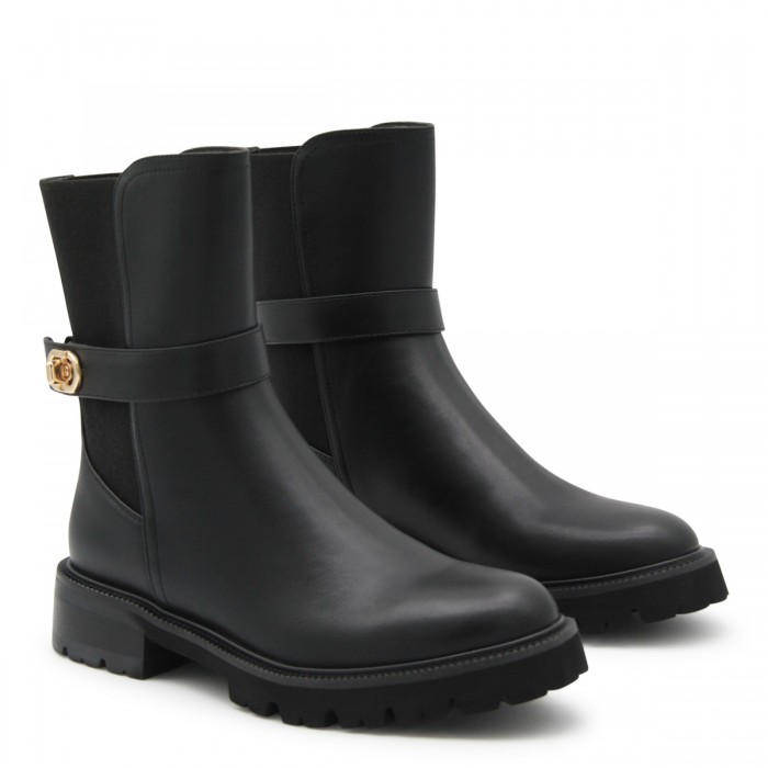 BLACK LEATHER BOOTS 2