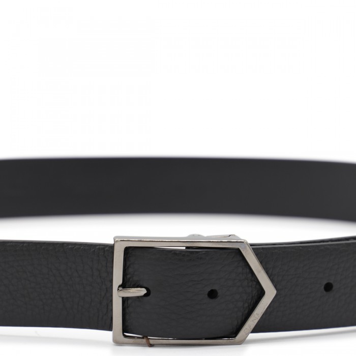 BLACK LEATHER BELT 2