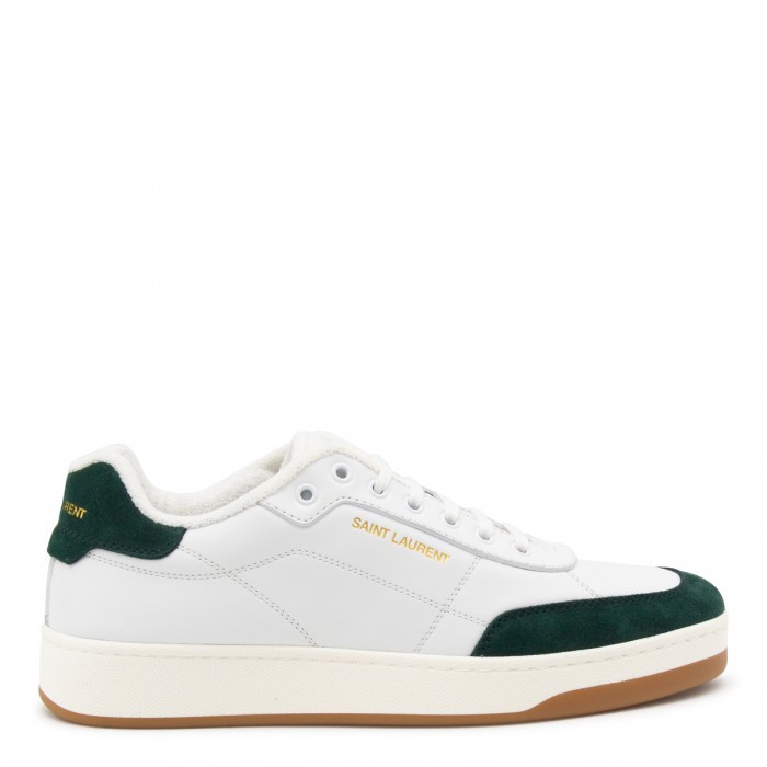 WHITE AND GREEN SNEAKERS