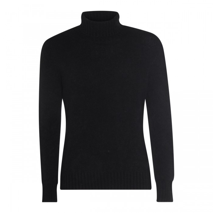 BLACK WOOL KNITWEAR