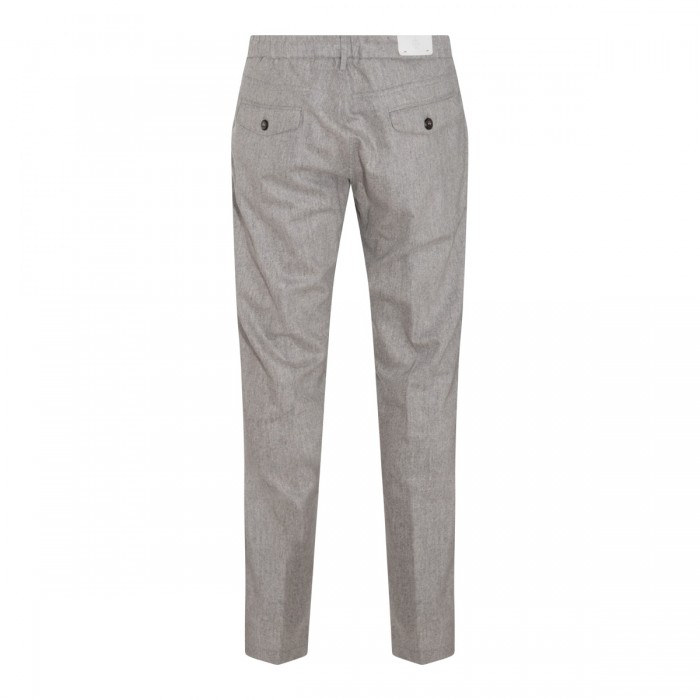 GREY WOOL BLEND TROUSERS 2