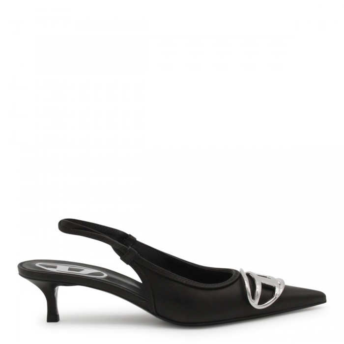 BLACK LEATHER D VENUS PUMPS