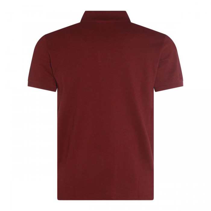 DARK RED COTTON POLO SHIRT 2