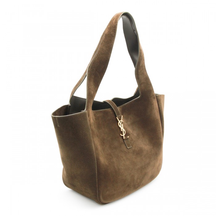 DARK BROWN LEATHER SUEDE LE... 2