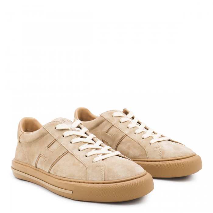 BEIGE LEATHER SNEAKERS 2
