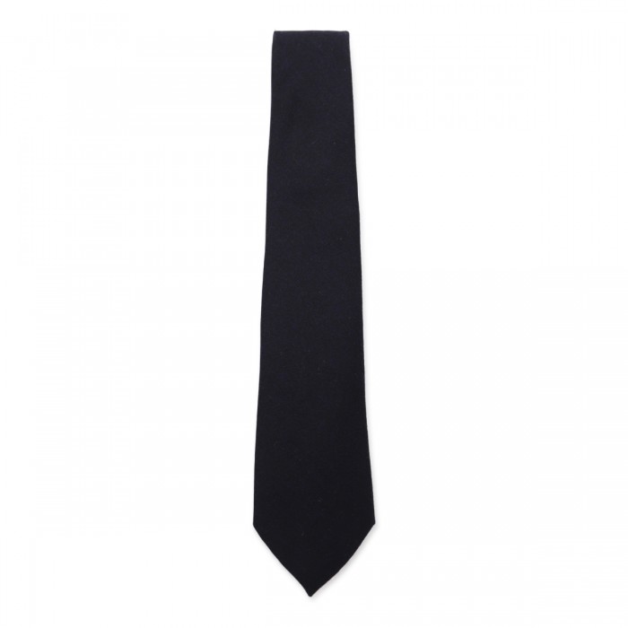 BLACK WOOL TIE