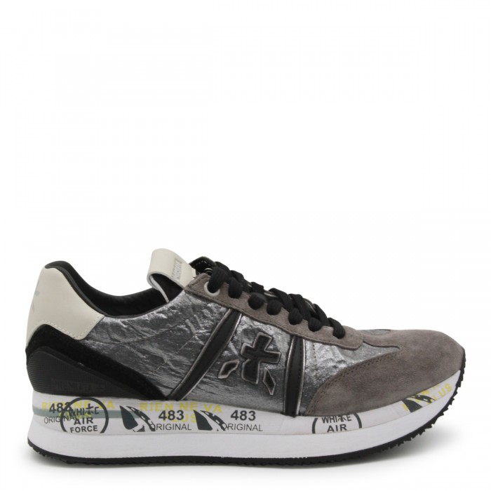 GREY LEATHER CONNY SNEAKERS