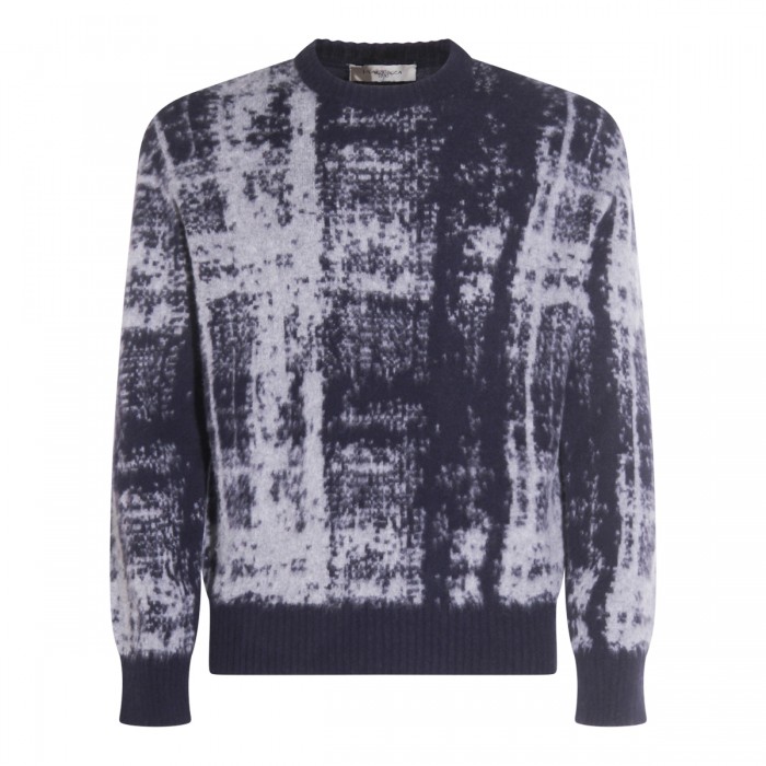 BLUE WOOL KNITWEAR