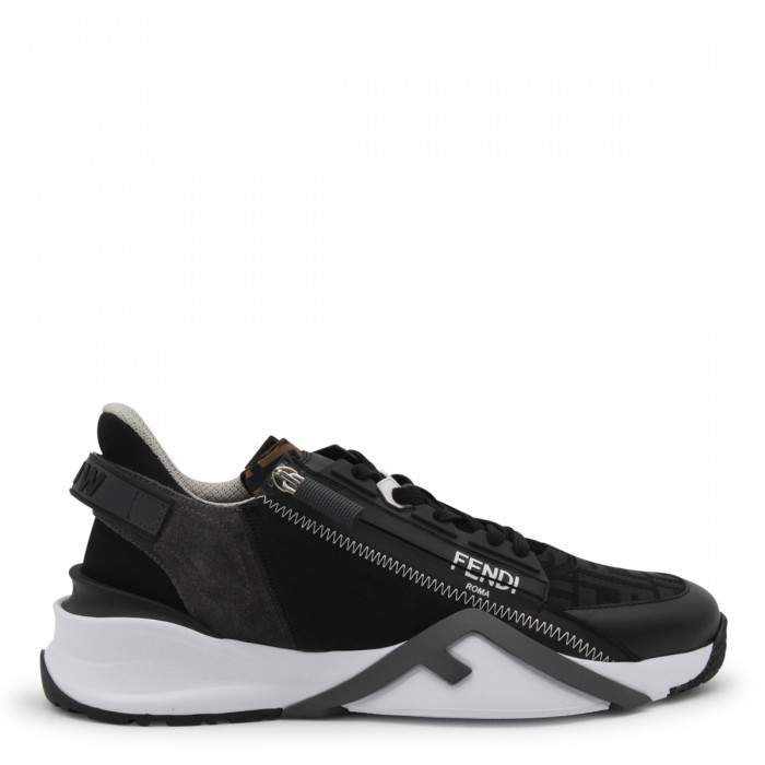 BLACK LEATHER FENDI FLOW...