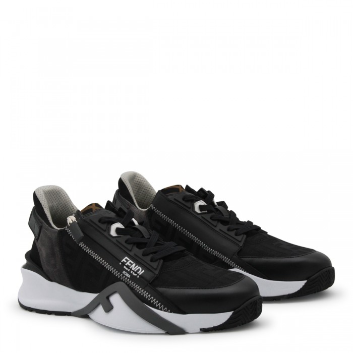 BLACK LEATHER FENDI FLOW... 2
