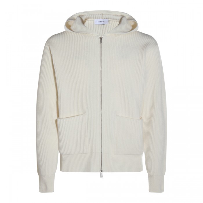 WHITE WOOL KNITWEAR
