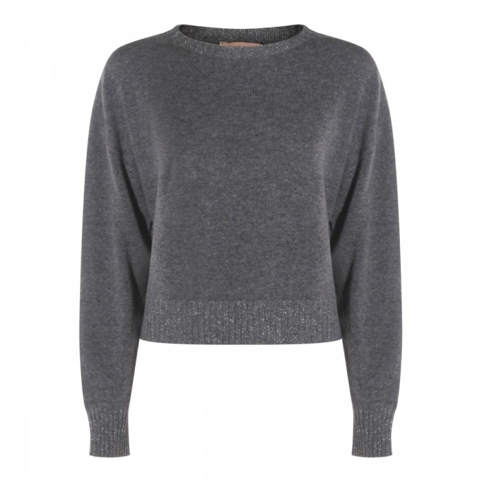 GREY WOOL KNITWEAR