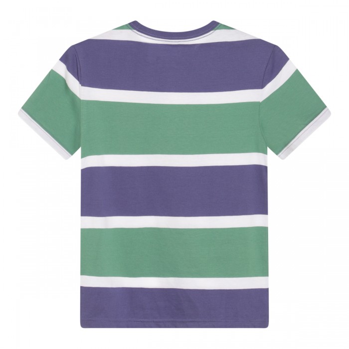 BLUE AND GREEN COTTON T-SHIRT 2