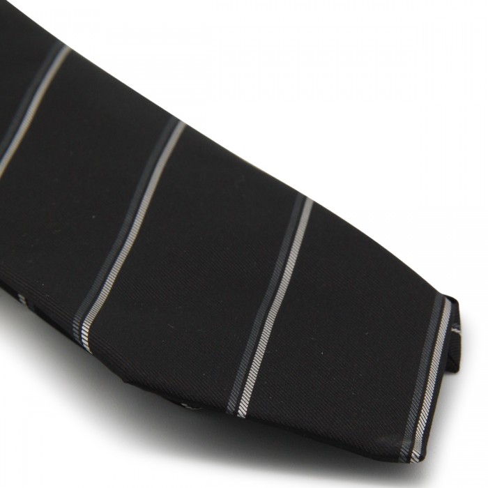 BLACK SILK TIE 2