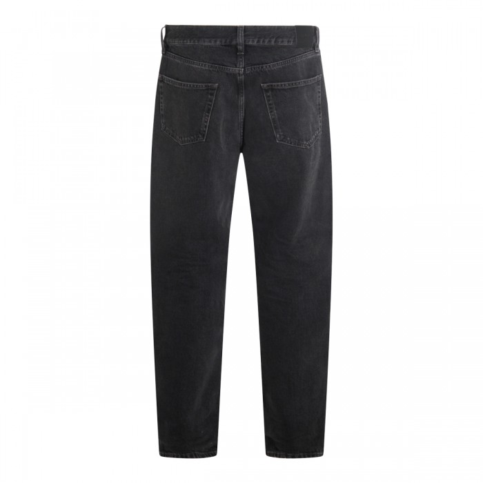 BLACK COTTON DENIM JEANS 2