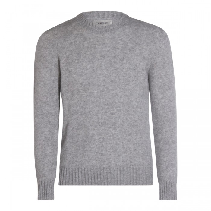 GREY CASHMERE AND SILK...