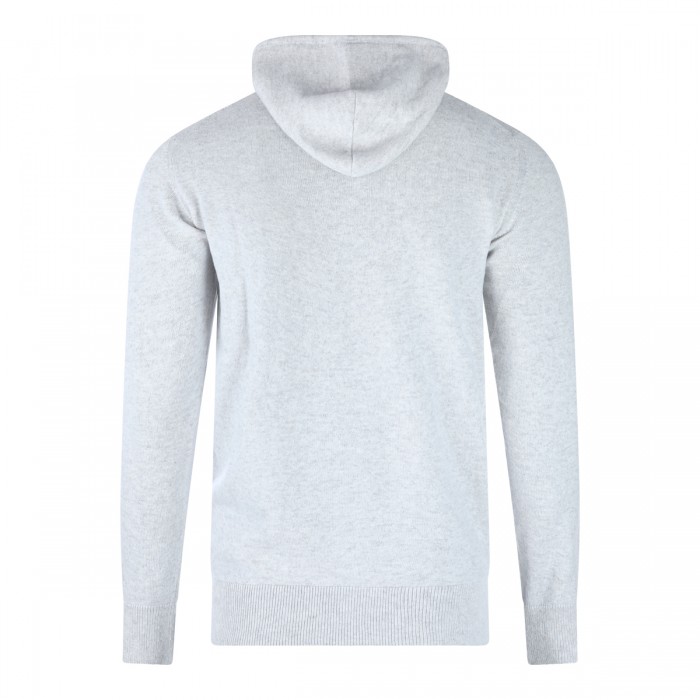 WHITE CASHMERE ZIPPED SWEATER 2